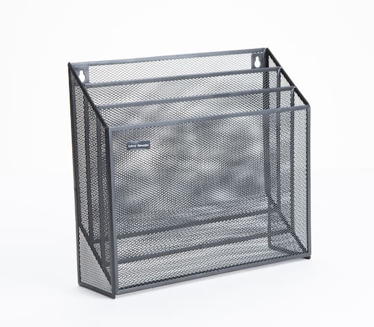 Mind Reader 3-Tier Vertical Mesh Wall File Holder
